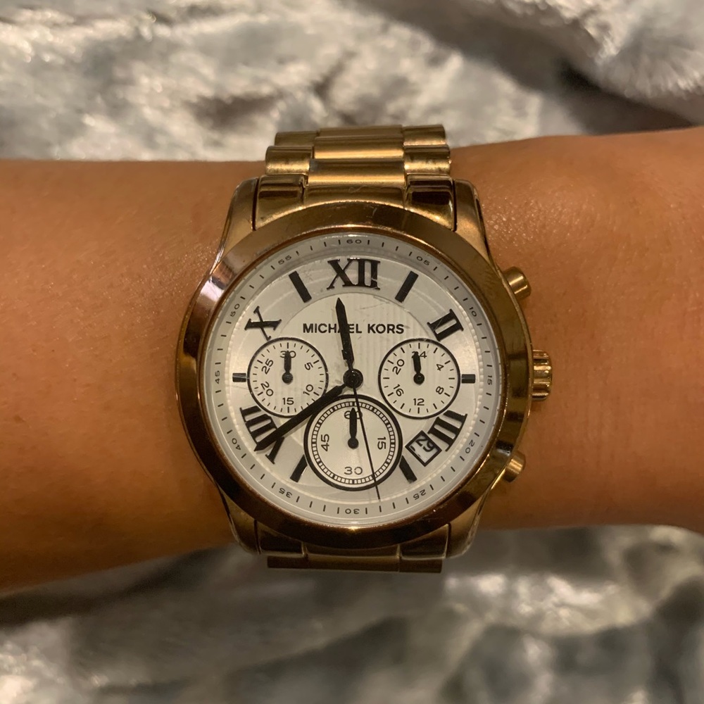 Rose gold Michael Kors watch